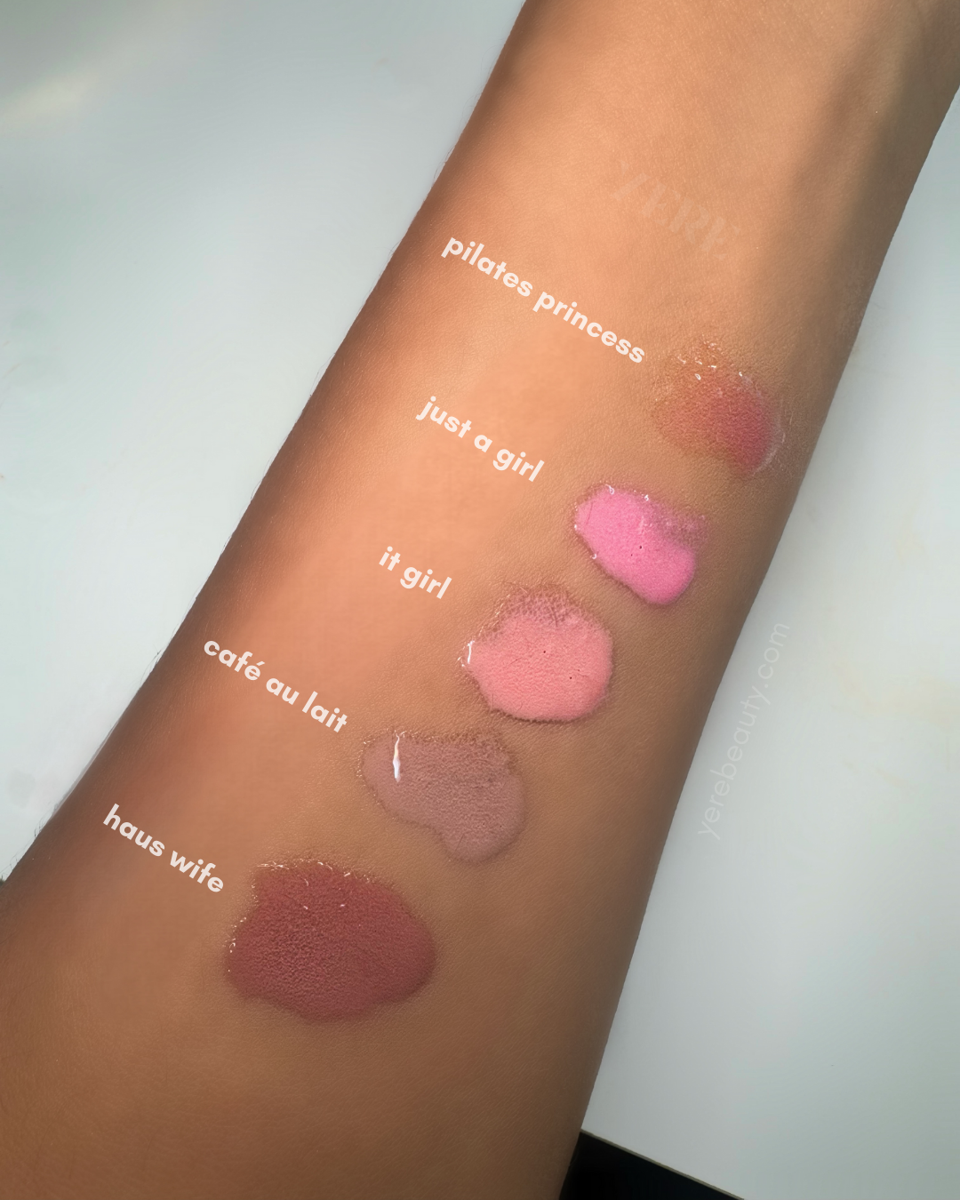 silk_drip_swatches - starting 5 glosses